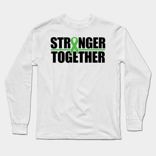 Stronger Together - Green Ribbon Long Sleeve T-Shirt by CuteCoCustom